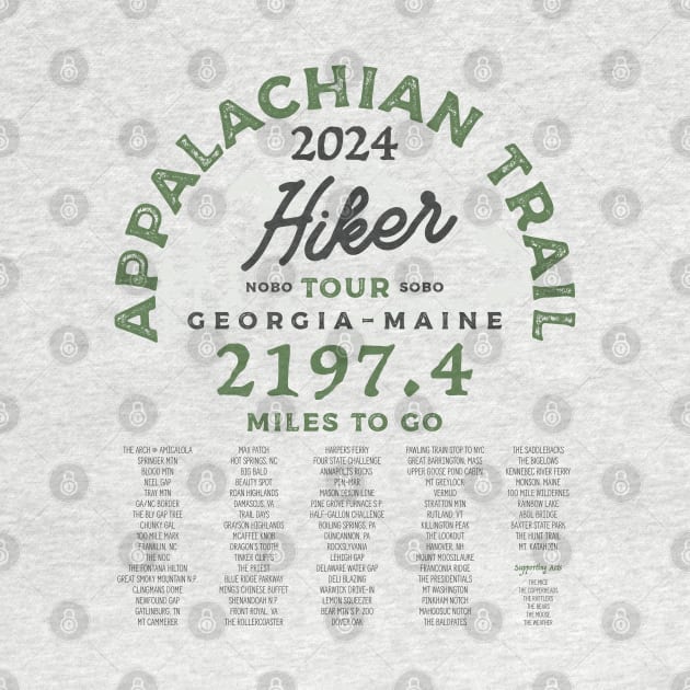 Appalachian Trail 2024 Tour Shirt by Camp Happy Hour